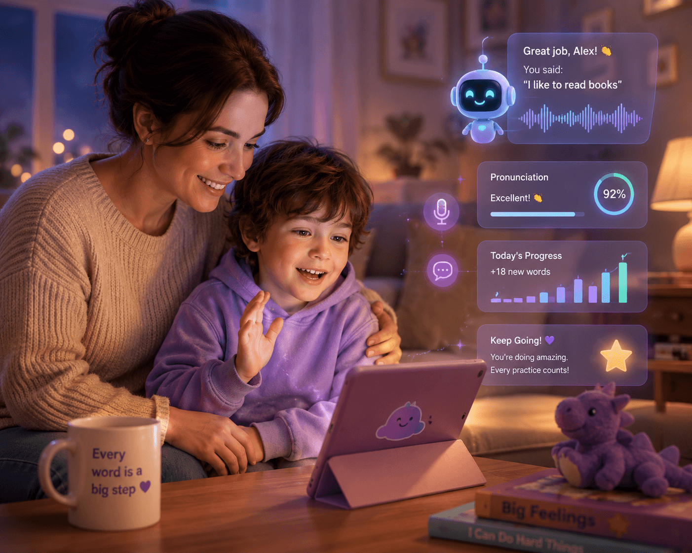 AI-powered speech learning ecosystem for neurodivergent children